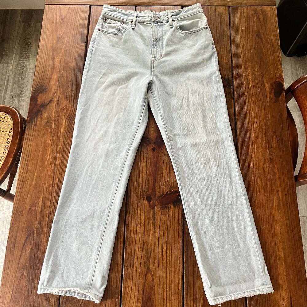 Outerknown Women's The Strand Straight Jeans, Light Wash, NWOT, Size 29